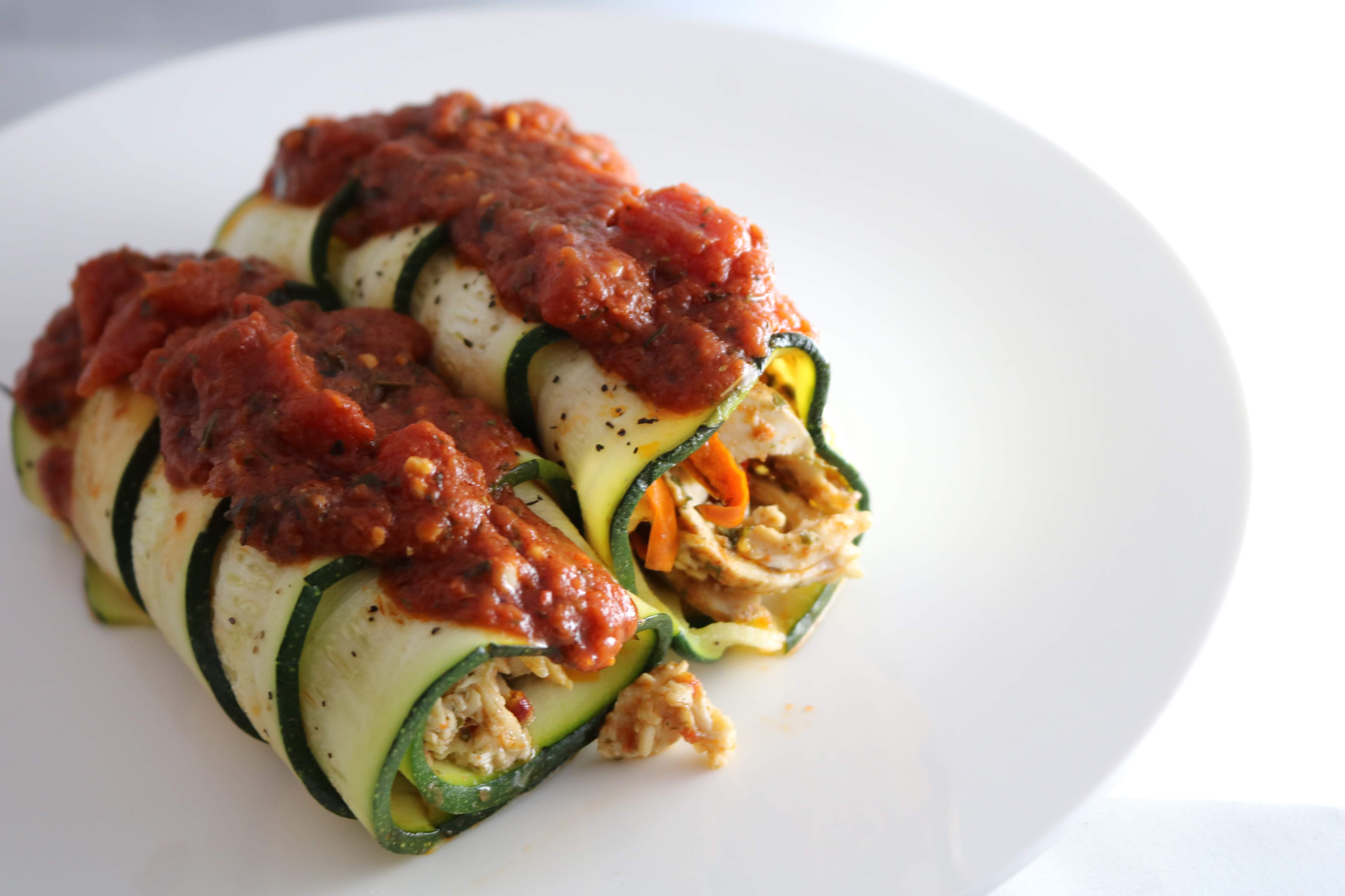 Chicken Zucchini Enchiladas